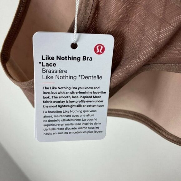 NWT Lululemon Like Nothing Bra * Lace in Dusty‎ Bronze Size 32B New With Tags - Picture 6 of 9
